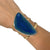 Alchemia Blue Agate Slice Multi-Band Cuff - Style #8 | Charles Albert Jewelry