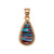 Alchemia Blue Fordite Teardrop Rope Pendant | Charles Albert Jewelry