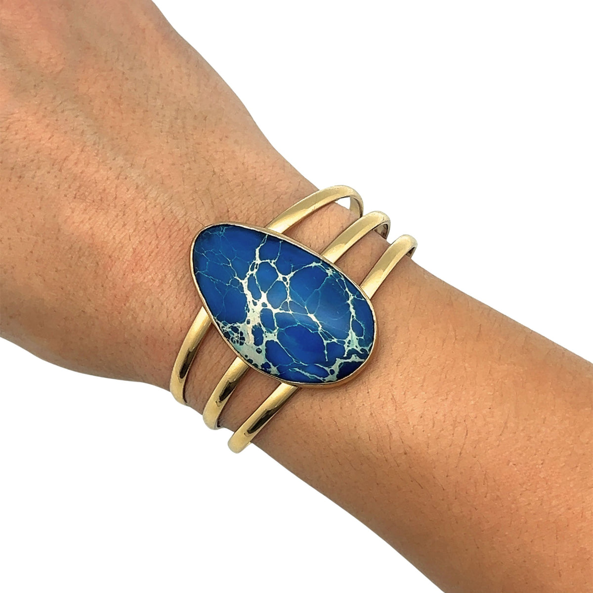 Alchemia Blue Jasper Multi Band Cuff - Style #8 | Charles Albert Jewelry