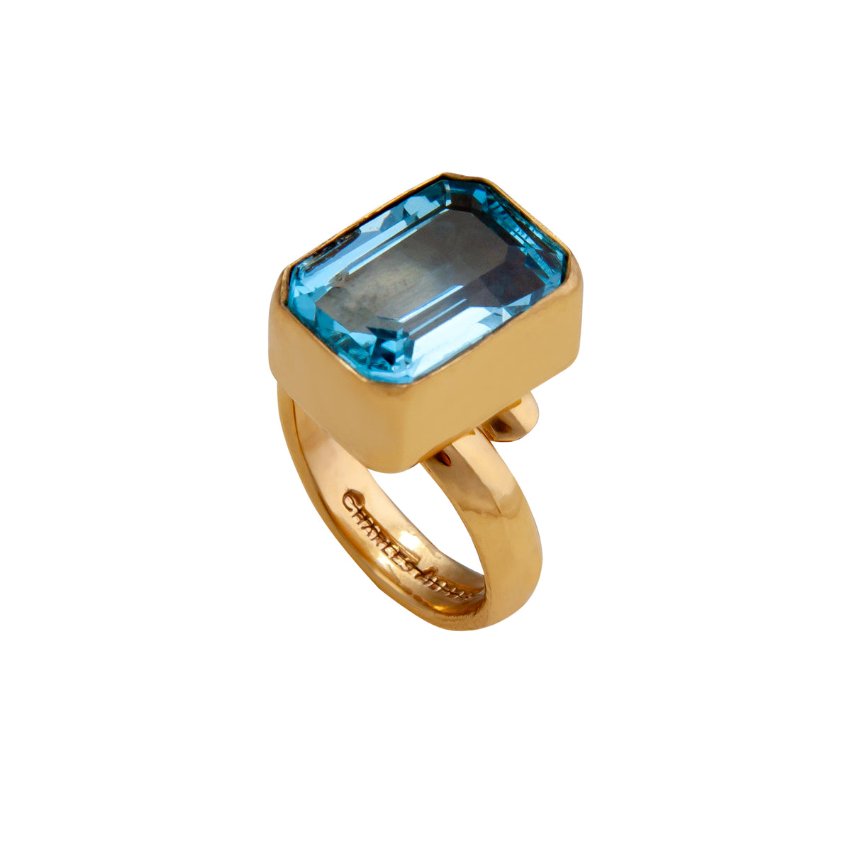 Alchemia Blue Topaz Adjustable Ring | Charles Albert Jewelry