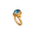 Alchemia Blue Topaz Oval Rope Adjustable Ring | Charles Albert Jewelry