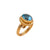 Alchemia Blue Topaz Oval Rope Adjustable Ring | Charles Albert Jewelry