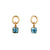 Alchemia Blue Topaz Square Round Post Earrings | Charles Albert Jewelry