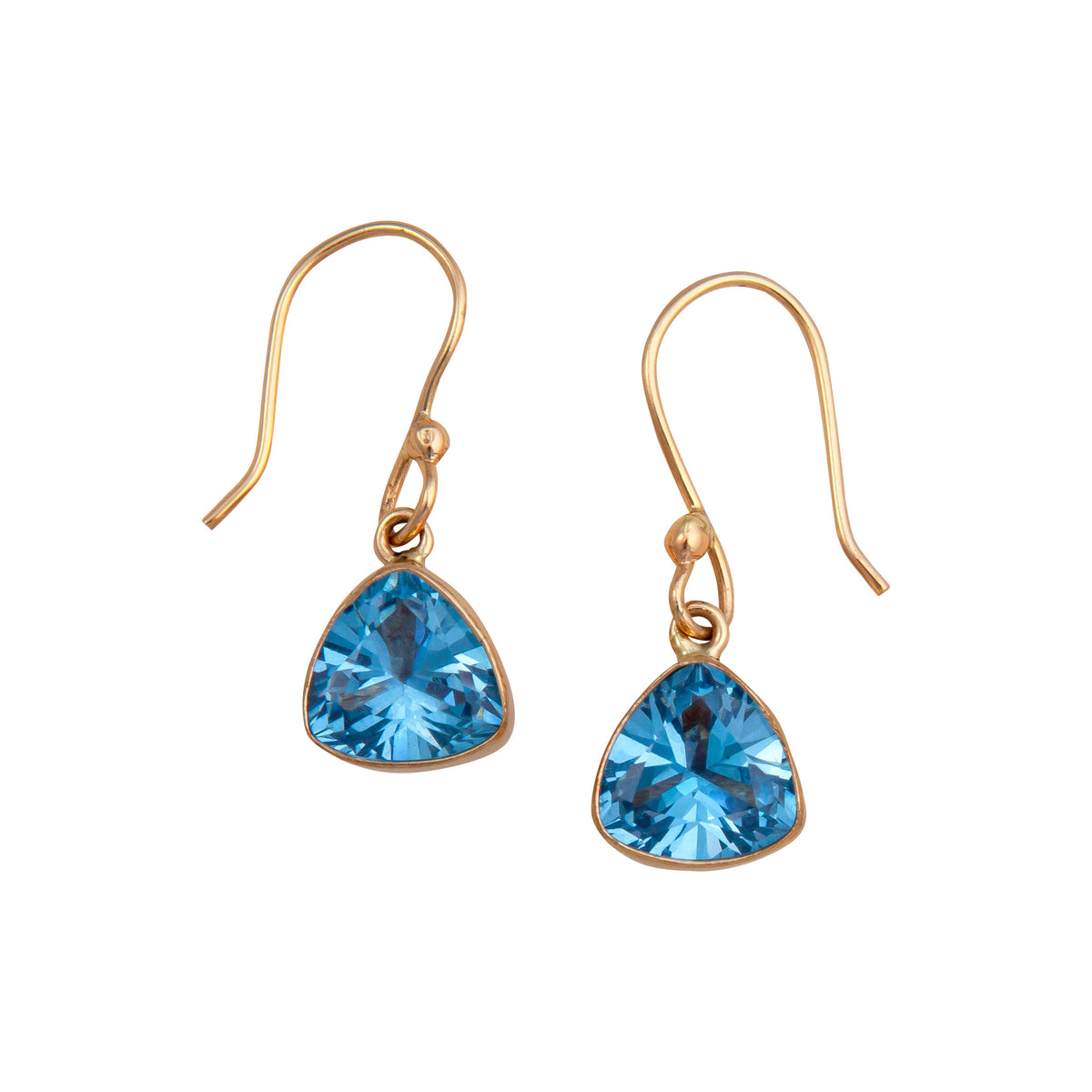 Alchemia Blue Topaz Trillion Drop Earrings | Charles Albert Jewelry