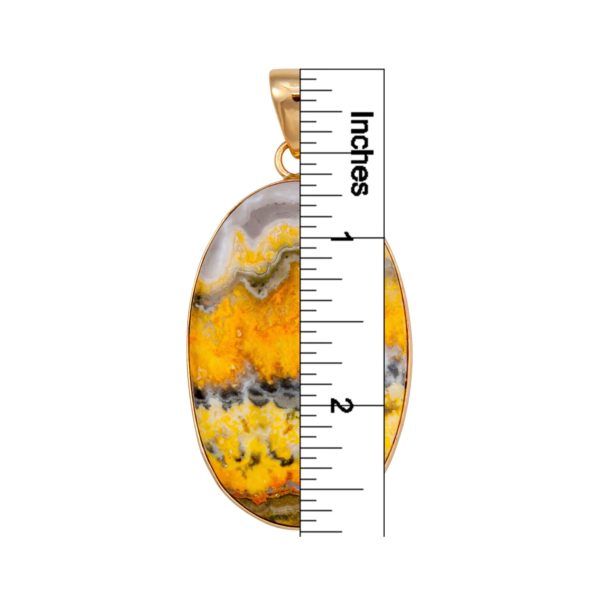 Alchemia Bumblebee Jasper Oval Pendant | Charles Albert Jewelry