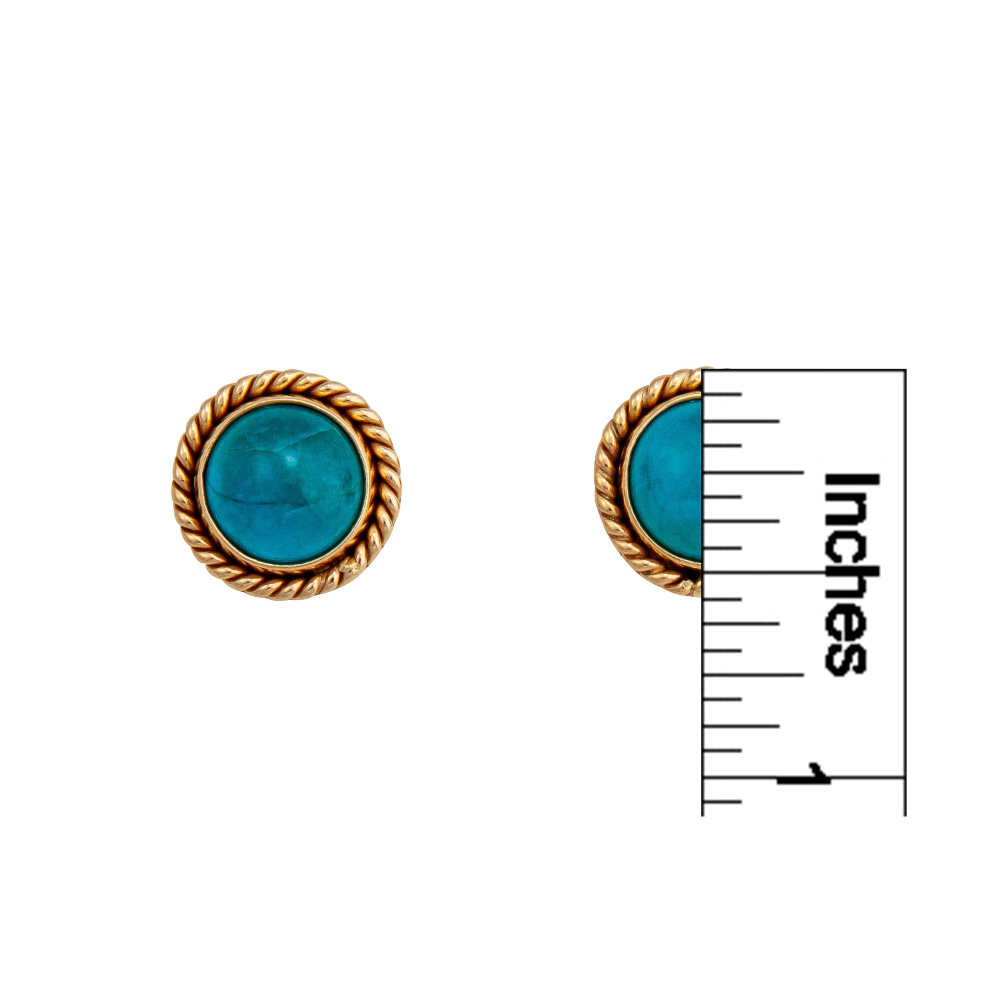 Alchemia Chrysocolla Post Earrings | Charles Albert Jewelry