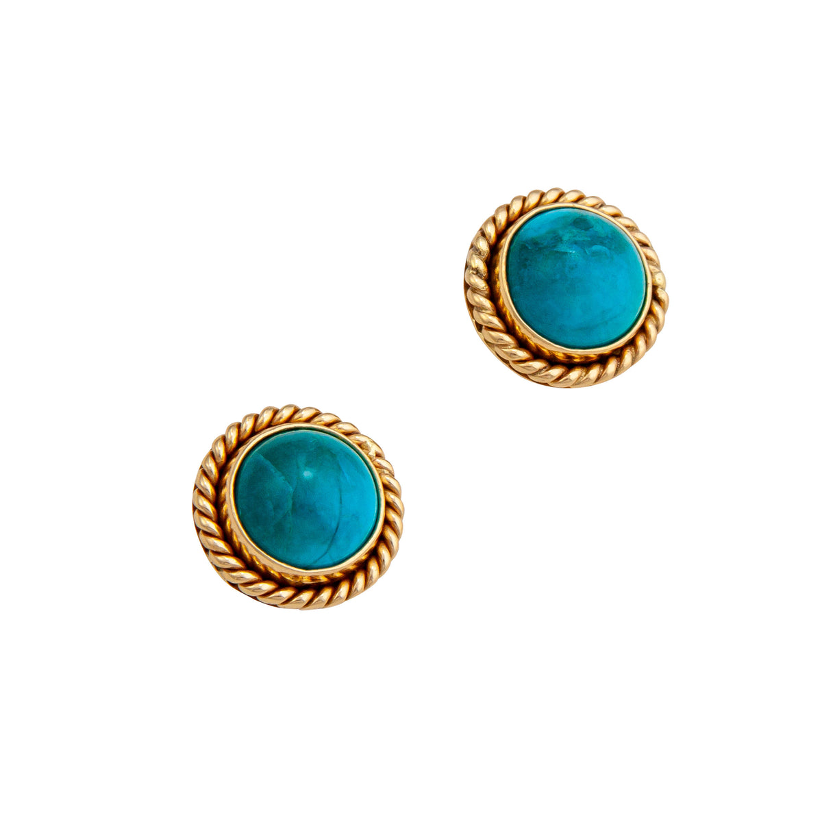 Alchemia Chrysocolla Post Earrings | Charles Albert Jewelry