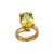 Alchemia Citrine Oval Prong Set Adjustable Ring | Charles Albert Jewelry