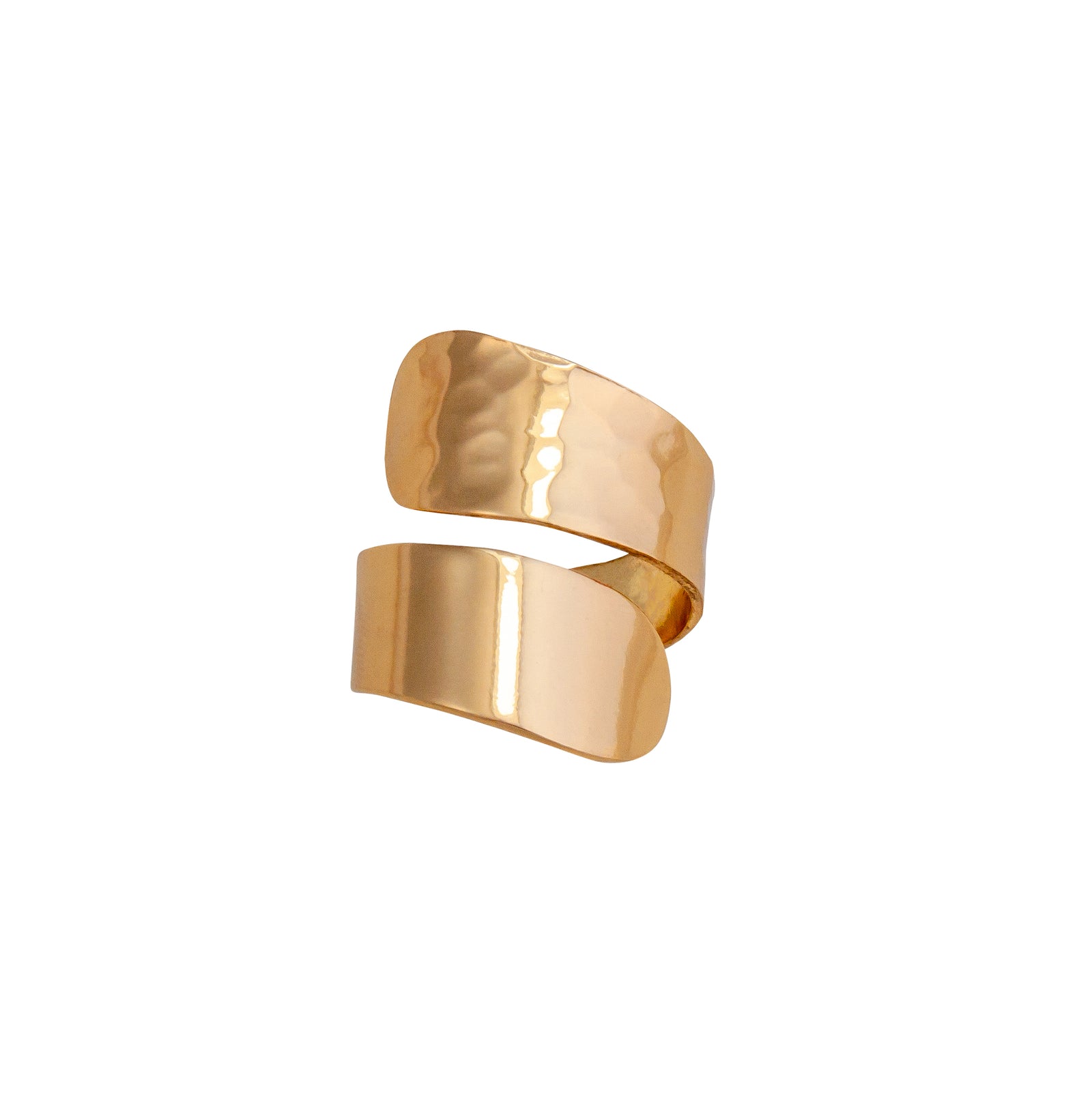 Alchemia Double Wrap Hammered Adjustable Ring | Charles Albert Jewelry