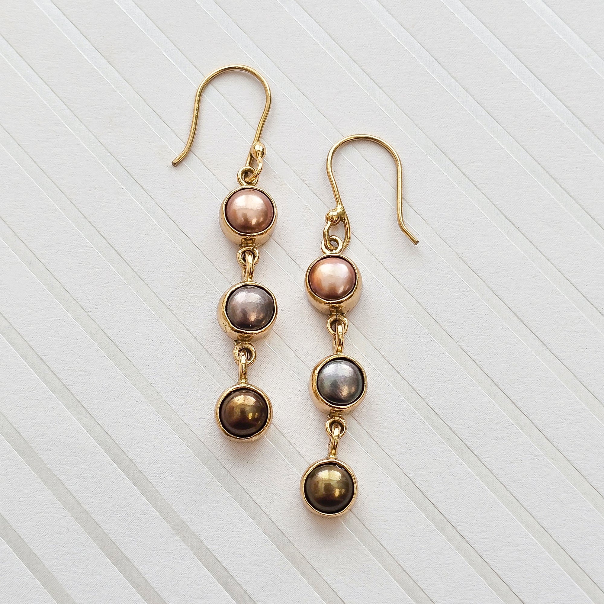 Alchemia Fall Pearl Earrings | Charles Albert Jewelry