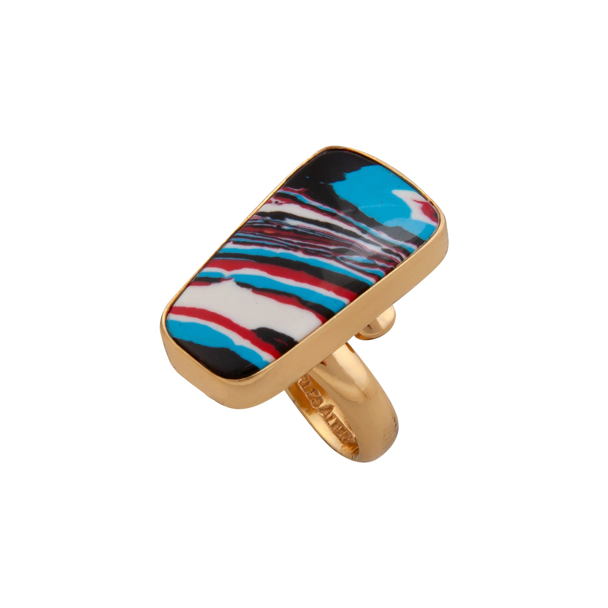 Alchemia Fordite Adjustable Ring | Charles Albert Jewelry