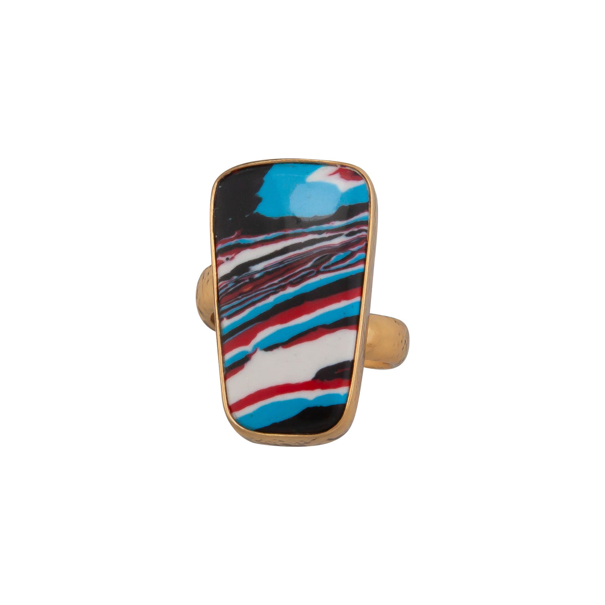 Alchemia Fordite Adjustable Ring | Charles Albert Jewelry