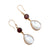 Alchemia Garnet and Mother of Pearl Teardrop Earrings | Charles Albert Jewelry