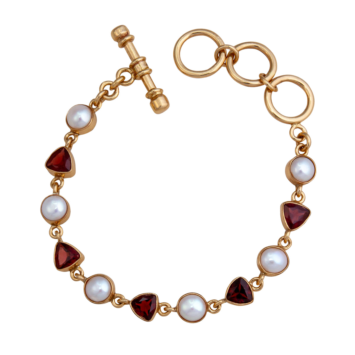 Alchemia Garnet and Pearl Bracelet | Charles Albert Jewelry