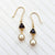 Alchemia Garnet and Pearl Drop Earrings | Charles Albert Jewelry