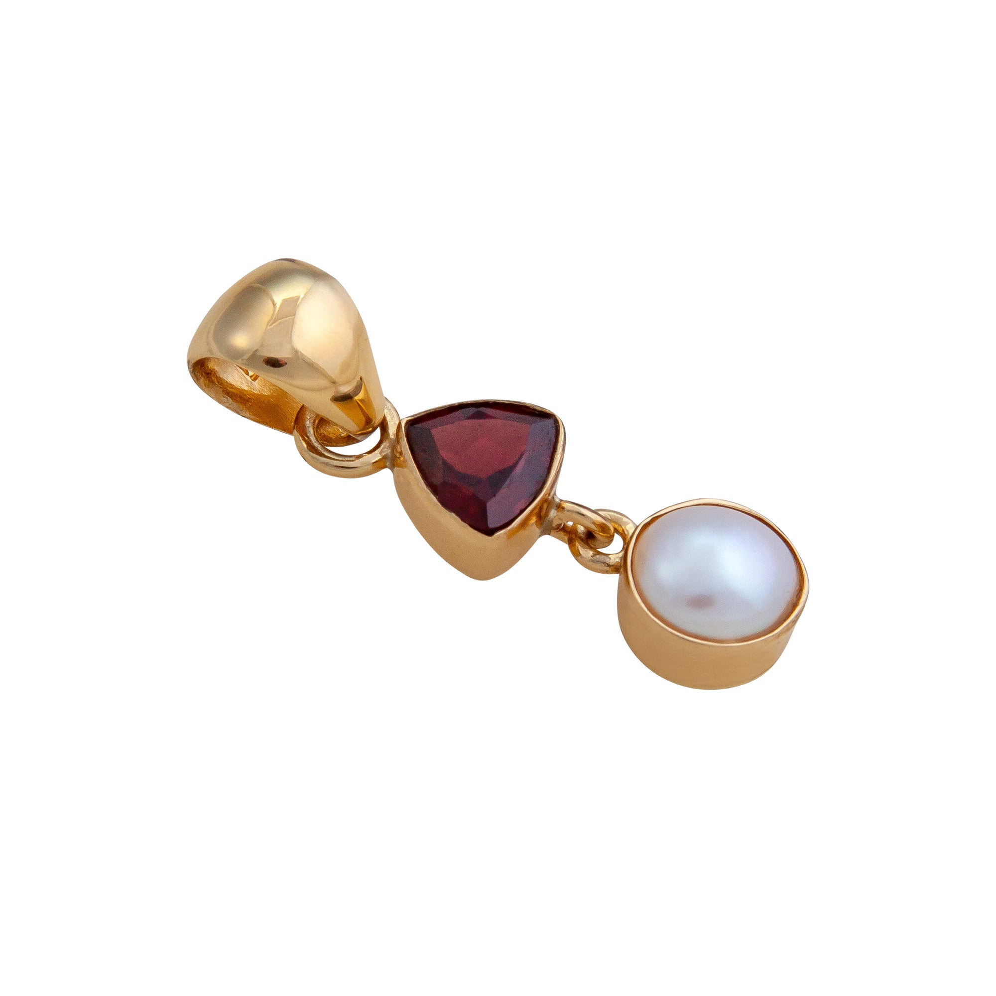 Alchemia Garnet and Pearl Pendant | Charles Albert Jewelry