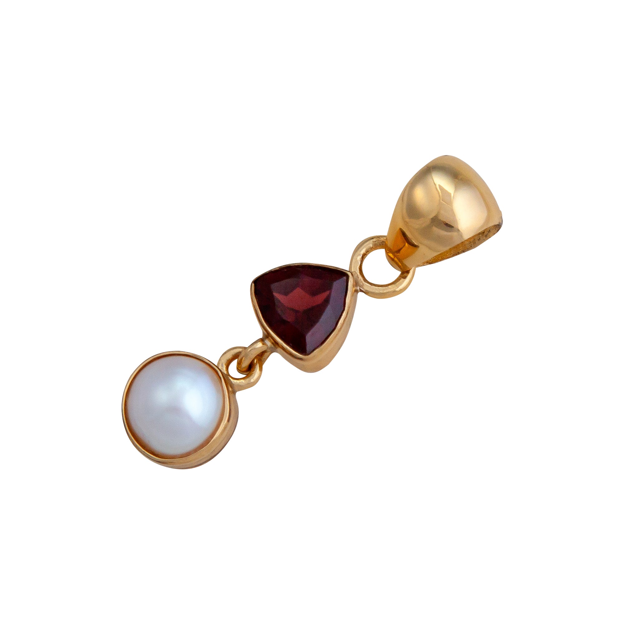 Alchemia Garnet and Pearl Pendant | Charles Albert Jewelry