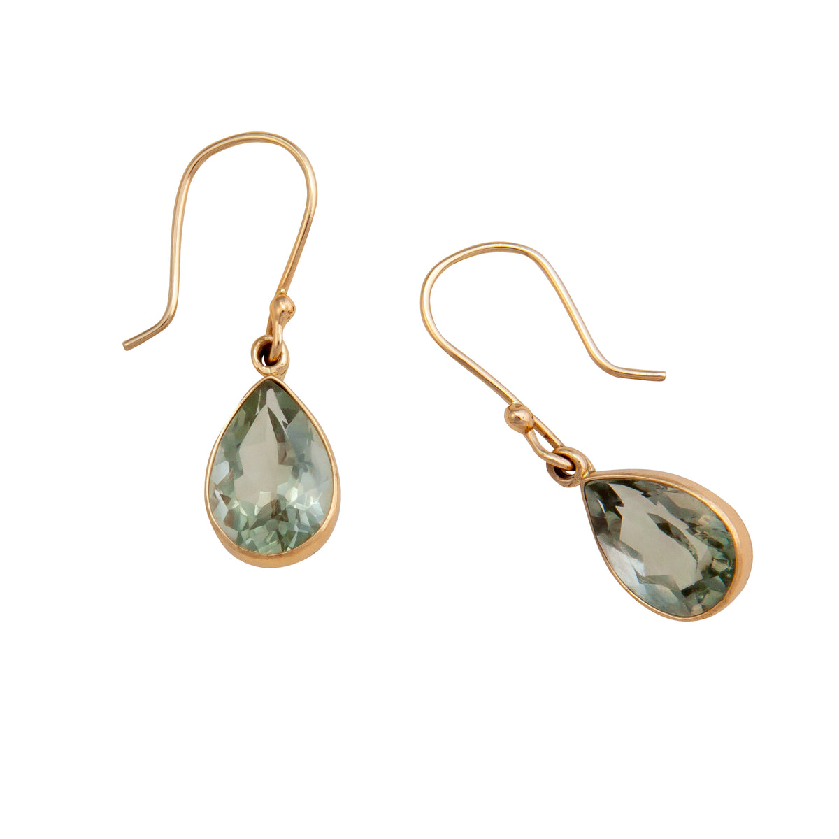 Alchemia Green Amethyst Teardrop Drop Earrings | Charles Albert Jewelry