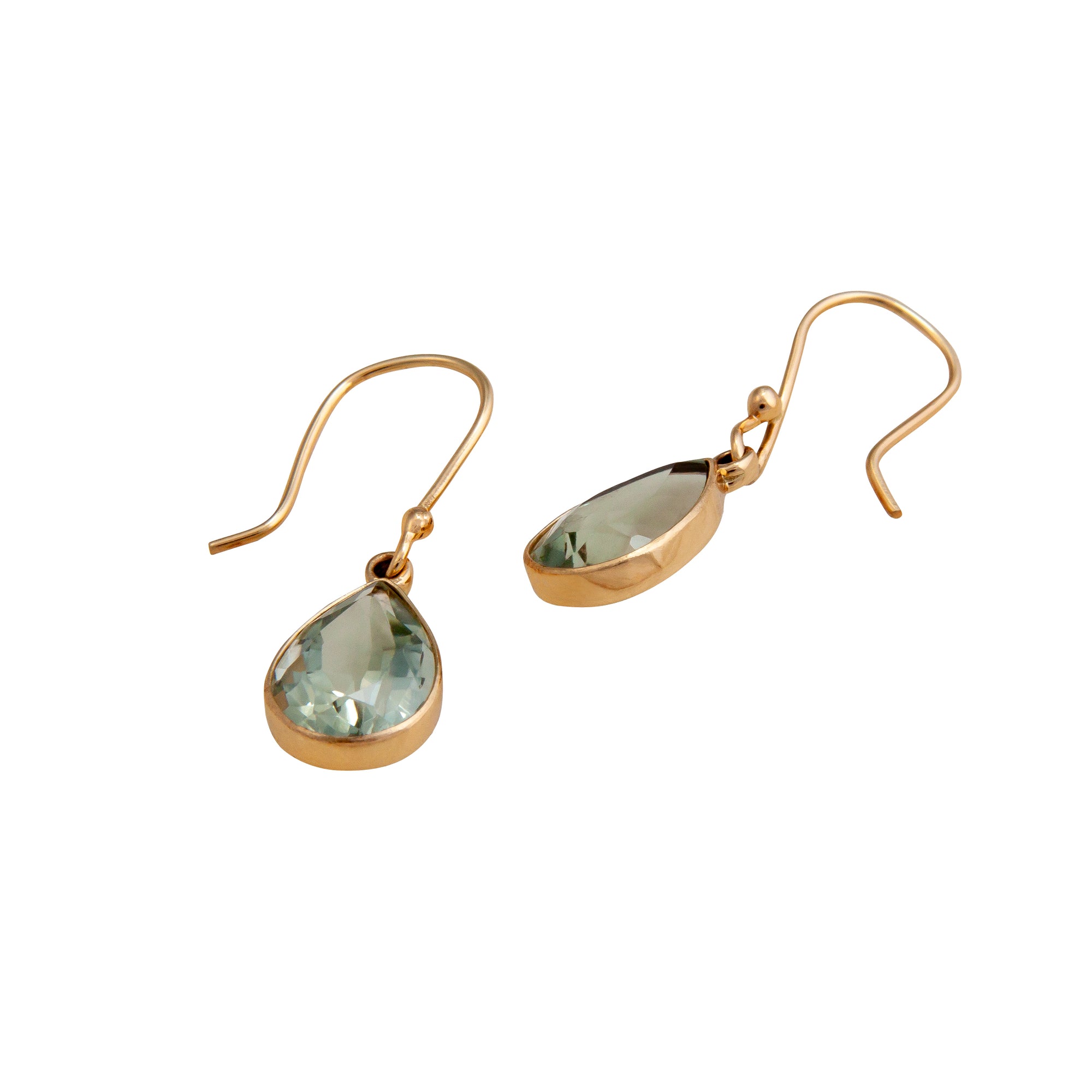 Alchemia Green Amethyst Teardrop Drop Earrings | Charles Albert Jewelry