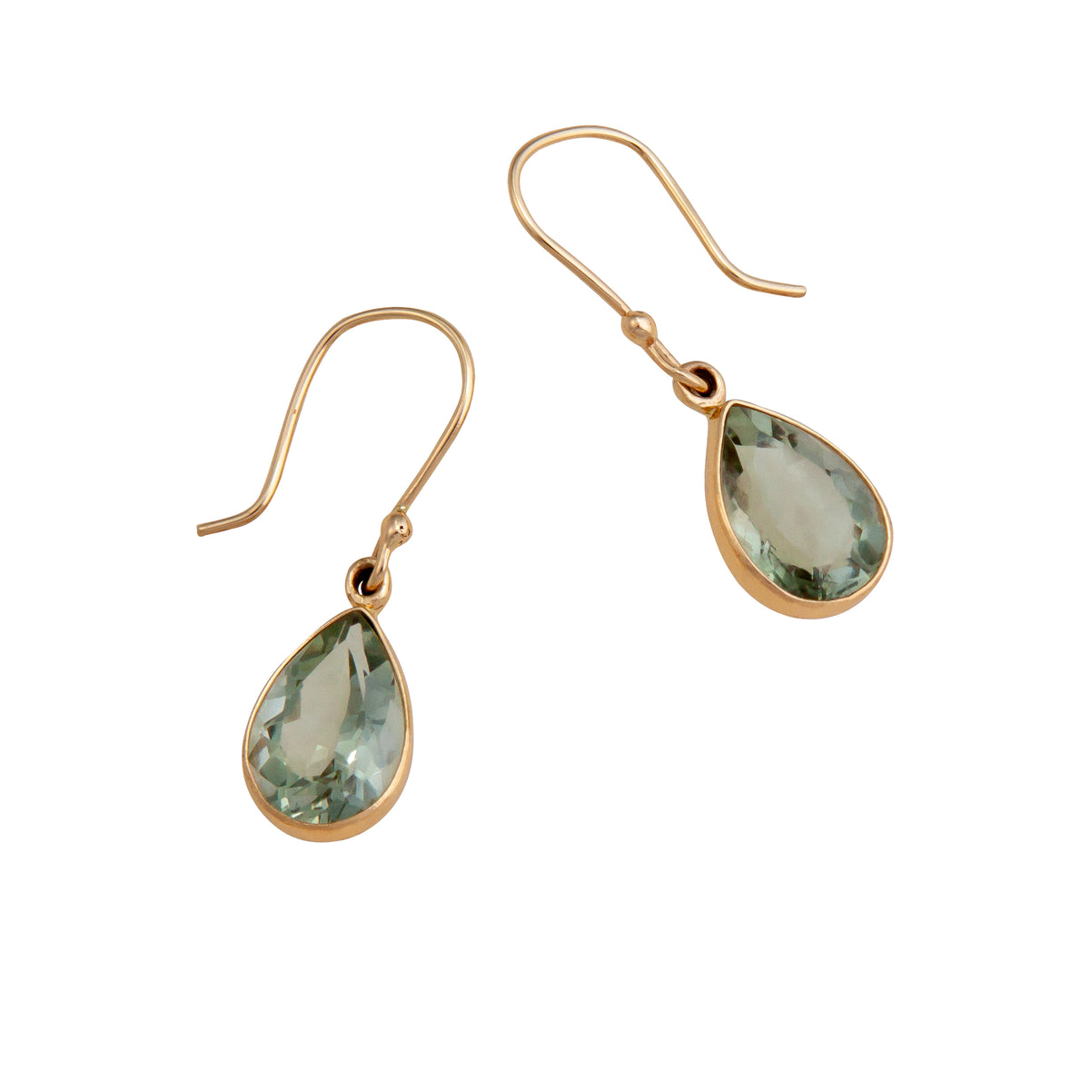 Alchemia Green Amethyst Teardrop Drop Earrings | Charles Albert Jewelry