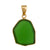 Alchemia Green Recycled Glass Pendant - Front View | Charles Albert Jewelry