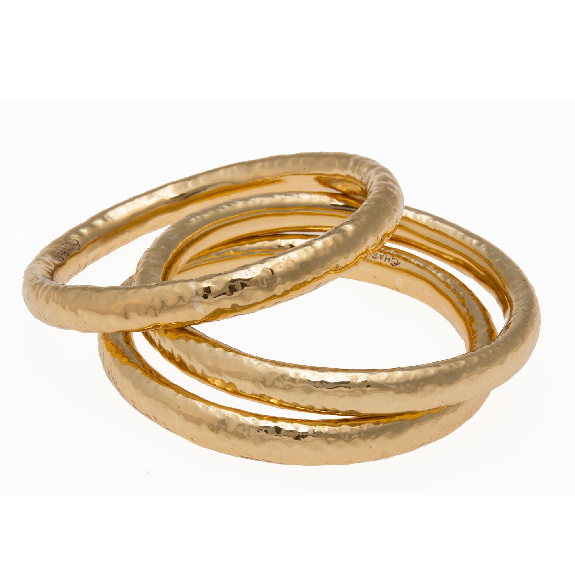 Alchemia Hammered Bangle | Charles Albert Jewelry