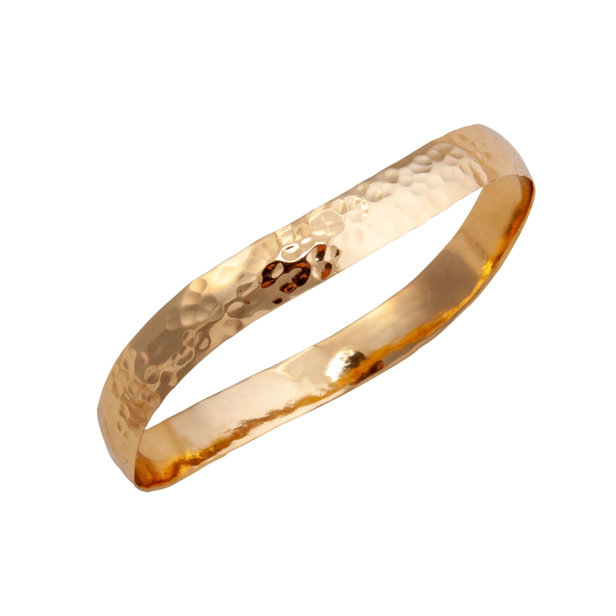 Alchemia Hammered Closed Bangle | Charles Albert Jewelry