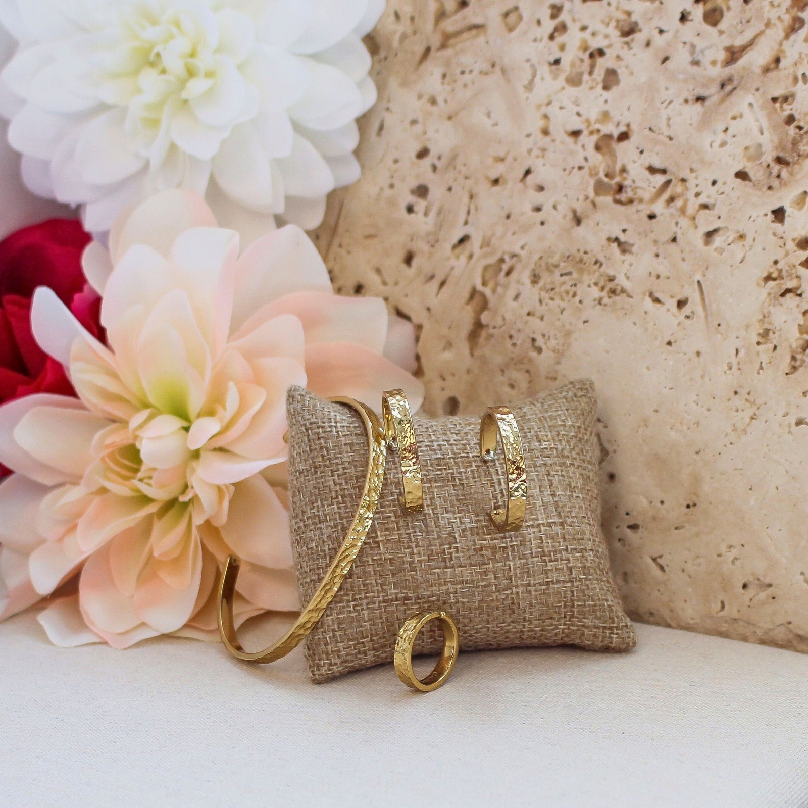 Alchemia Hammered Cuff Ring | Charles Albert Jewelry