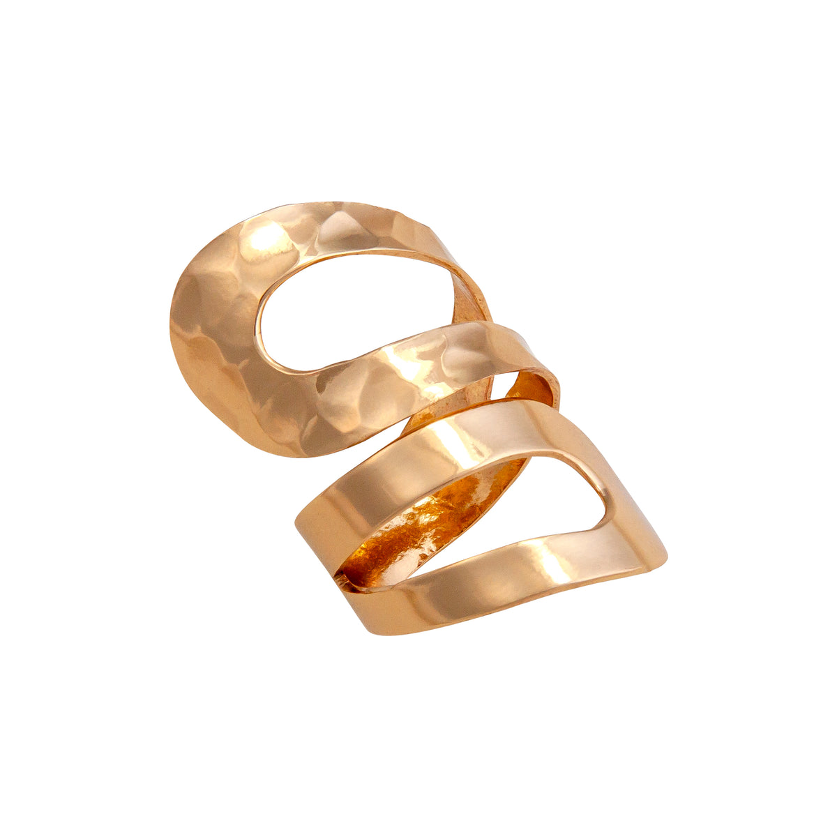Alchemia Hammered Wrapped Adjustable Ring | Charles Albert Jewelry
