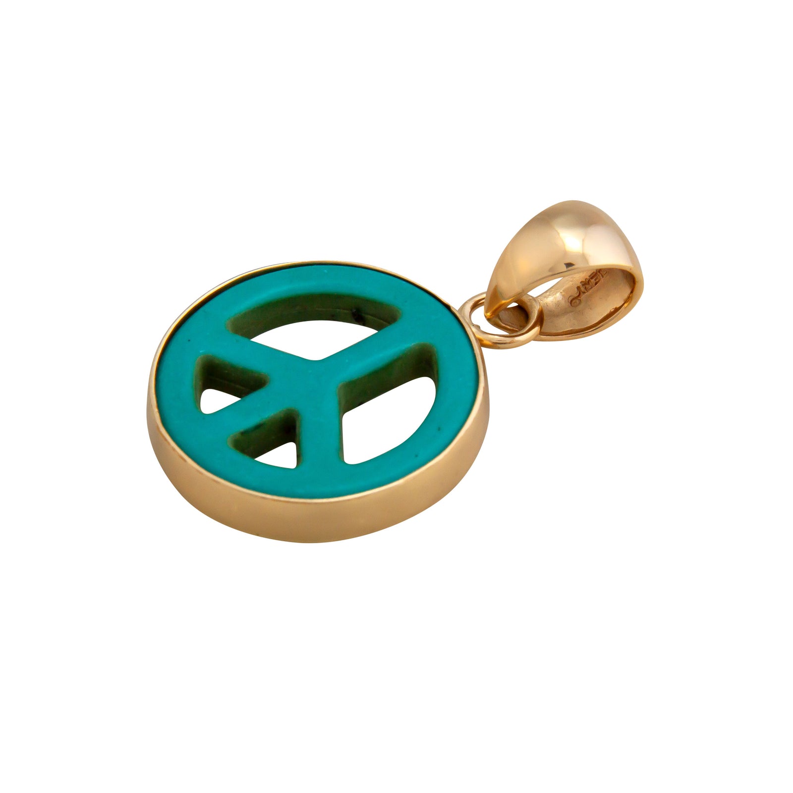 Alchemia Howlite Peace Sign Pendant | Charles Albert Jewelry