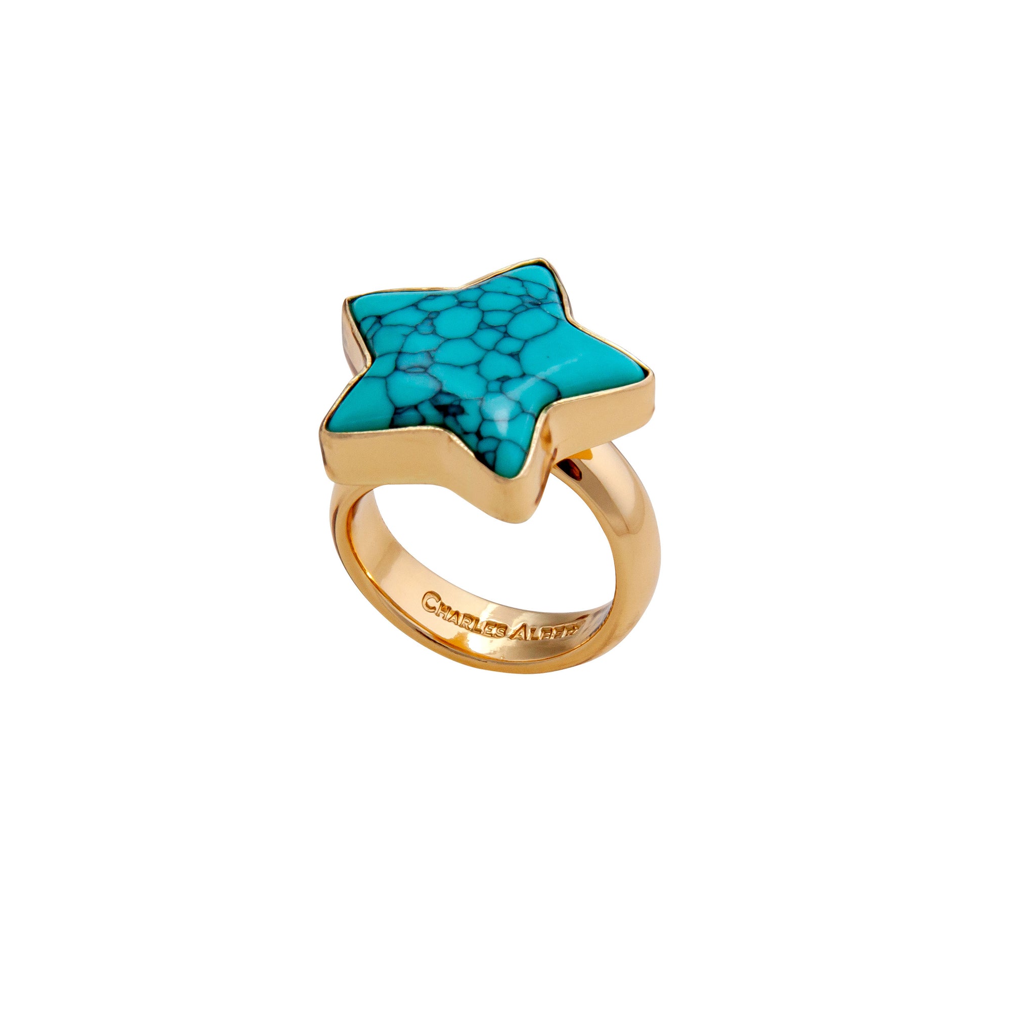 Alchemia Howlite Star Adjustable Ring | Charles Albert Jewelry