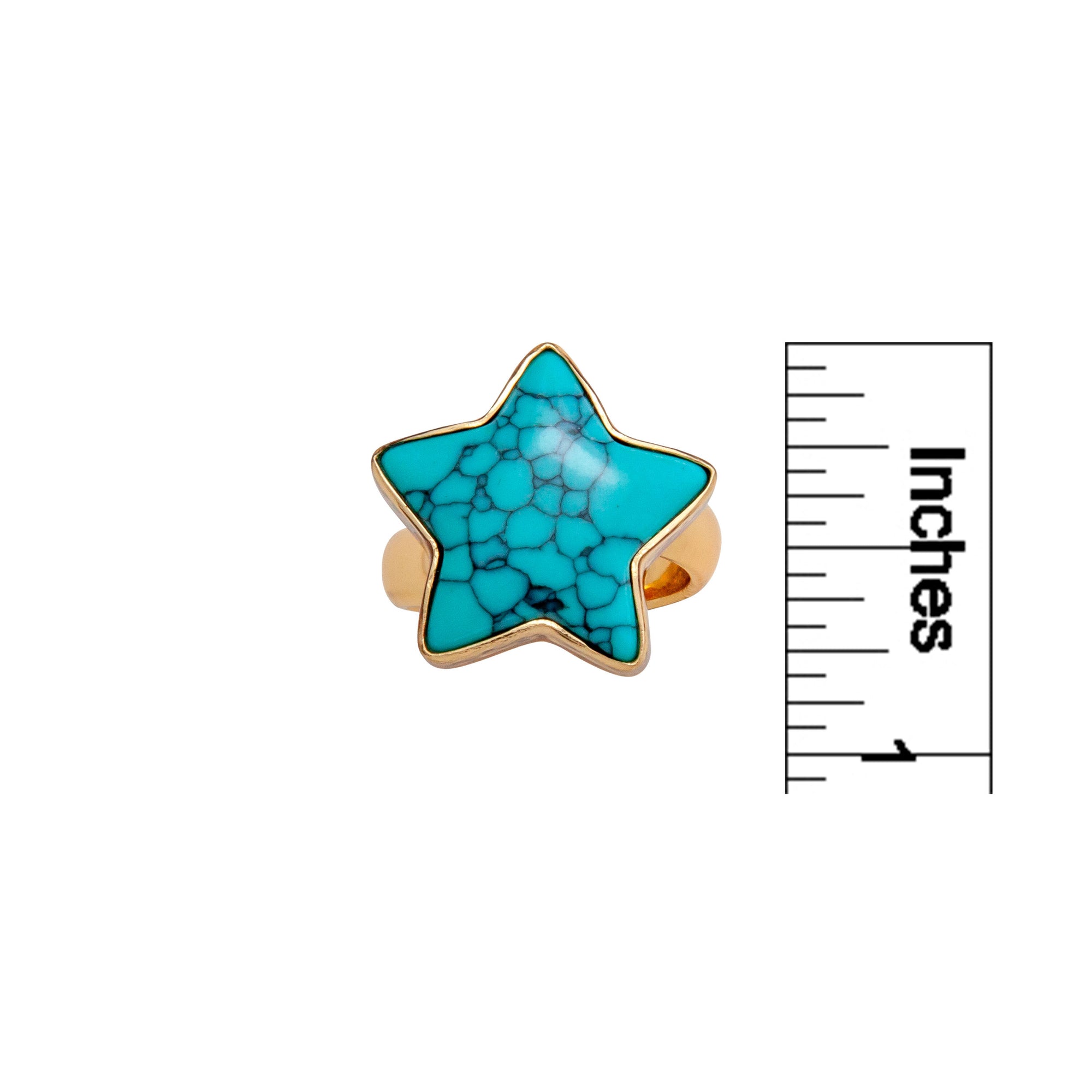 Alchemia Howlite Star Adjustable Ring | Charles Albert Jewelry