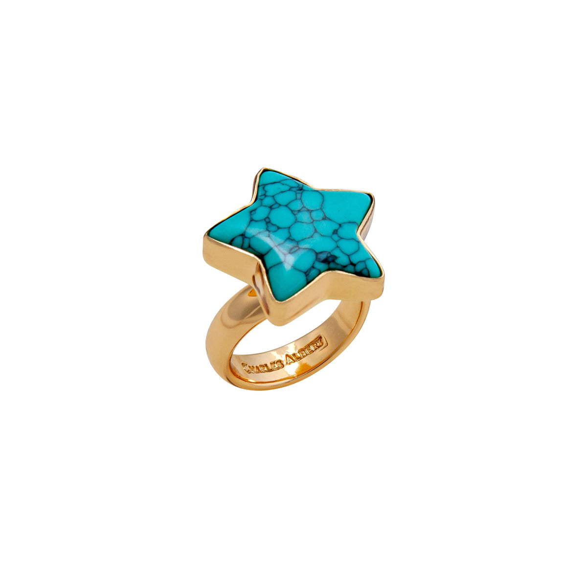 Alchemia Howlite Star Adjustable Ring | Charles Albert Jewelry