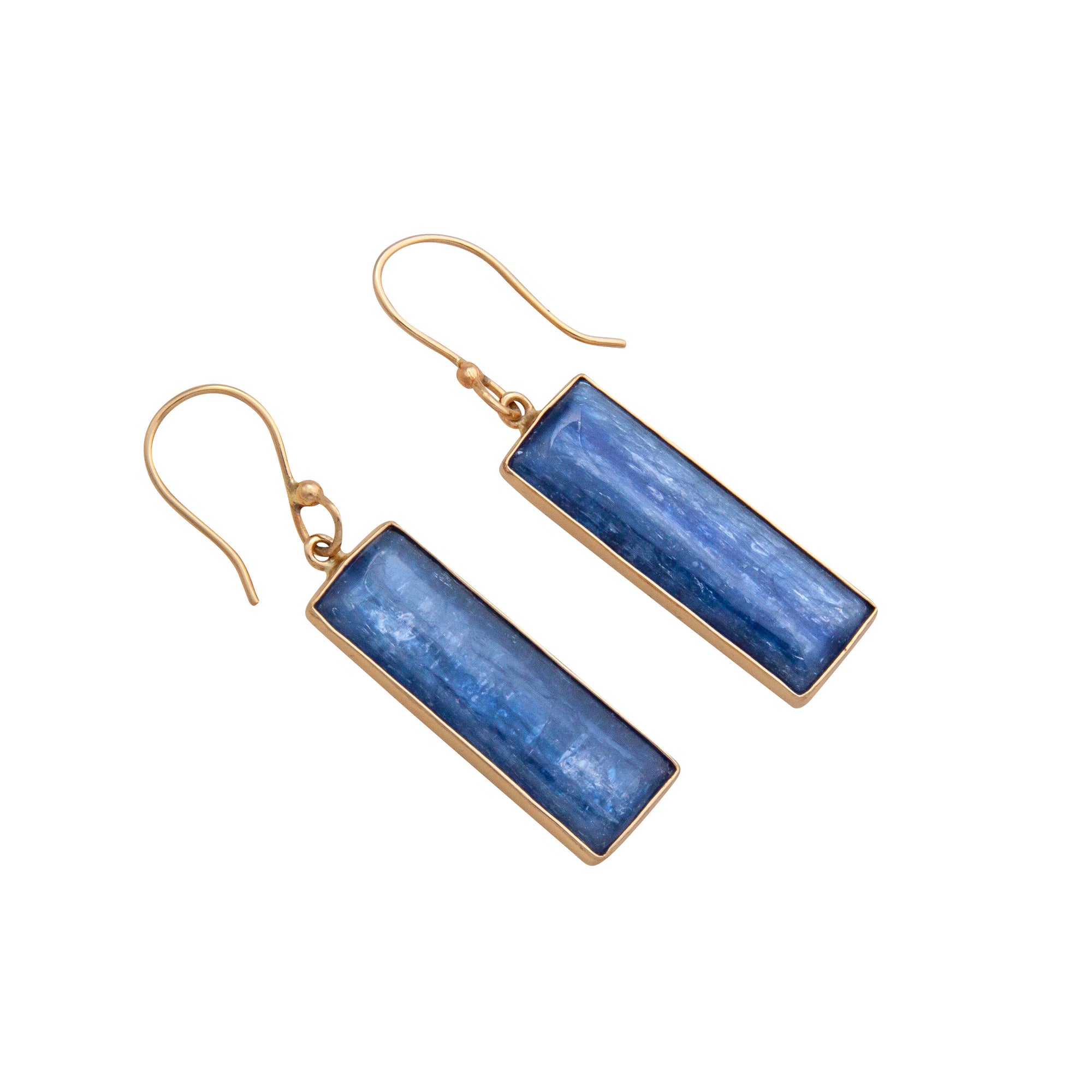 Alchemia Kyanite Rectangle Drop Earrings | Charles Albert Jewelry