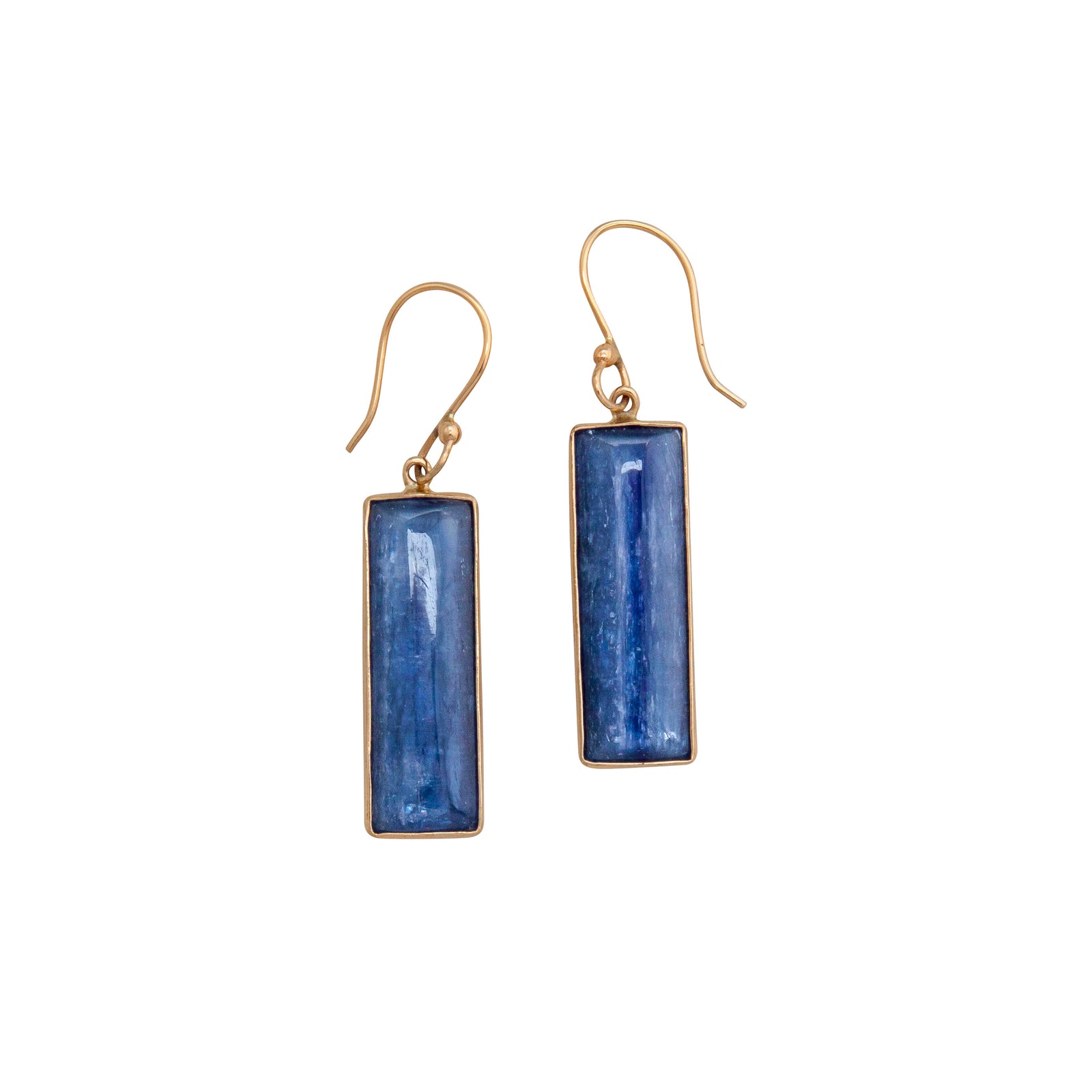 Alchemia Kyanite Rectangle Drop Earrings | Charles Albert Jewelry