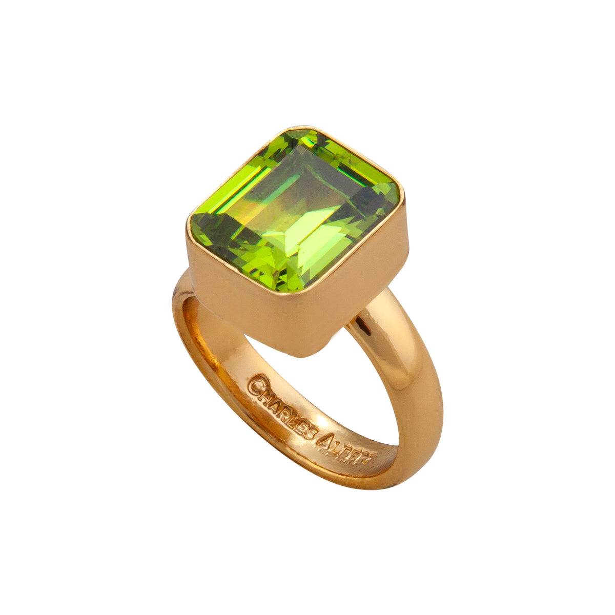 Alchemia Lab Created Peridot Adjustable Ring | Charles Albert Jewelry