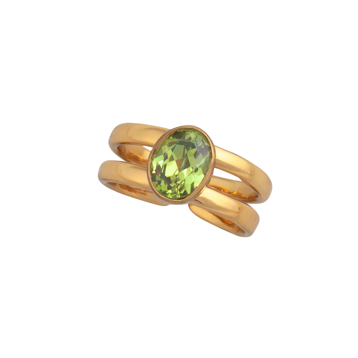 Alchemia Lab Created Peridot Cuff Ring | Charles Albert Jewelry