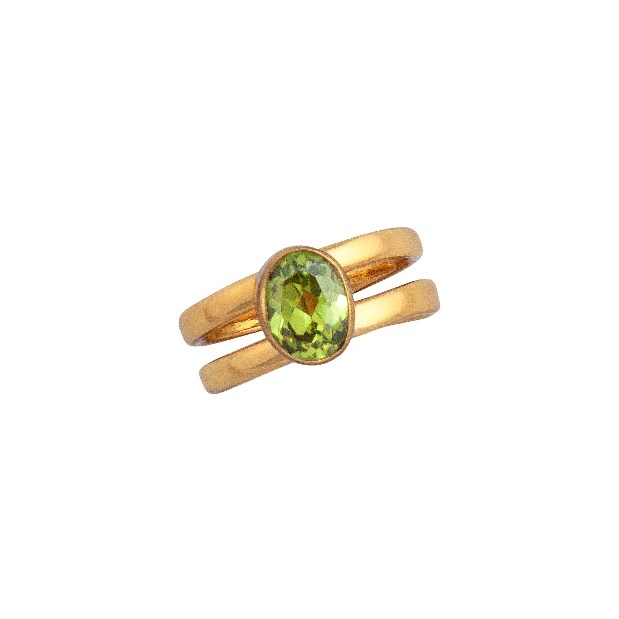 Alchemia Lab Created Peridot Cuff Ring | Charles Albert Jewelry