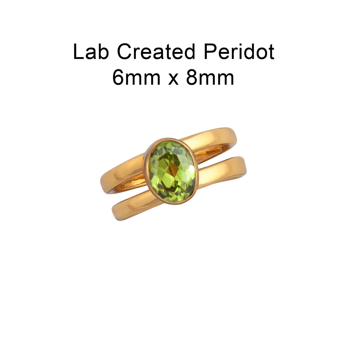 Alchemia Lab Created Peridot Cuff Ring | Charles Albert Jewelry