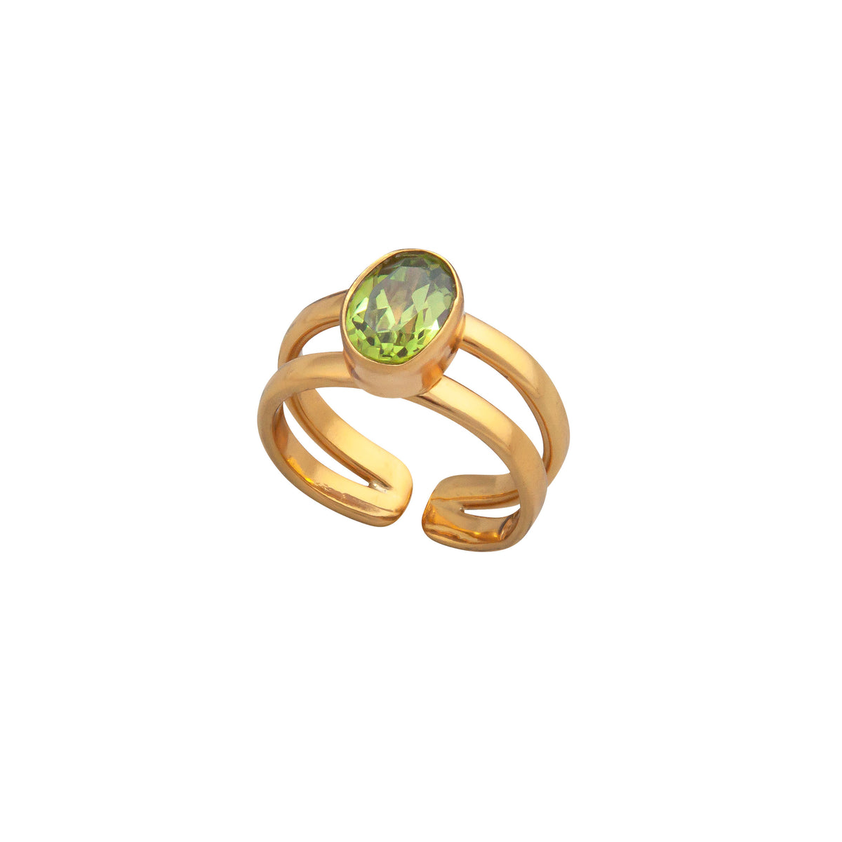 Alchemia Lab Created Peridot Cuff Ring | Charles Albert Jewelry