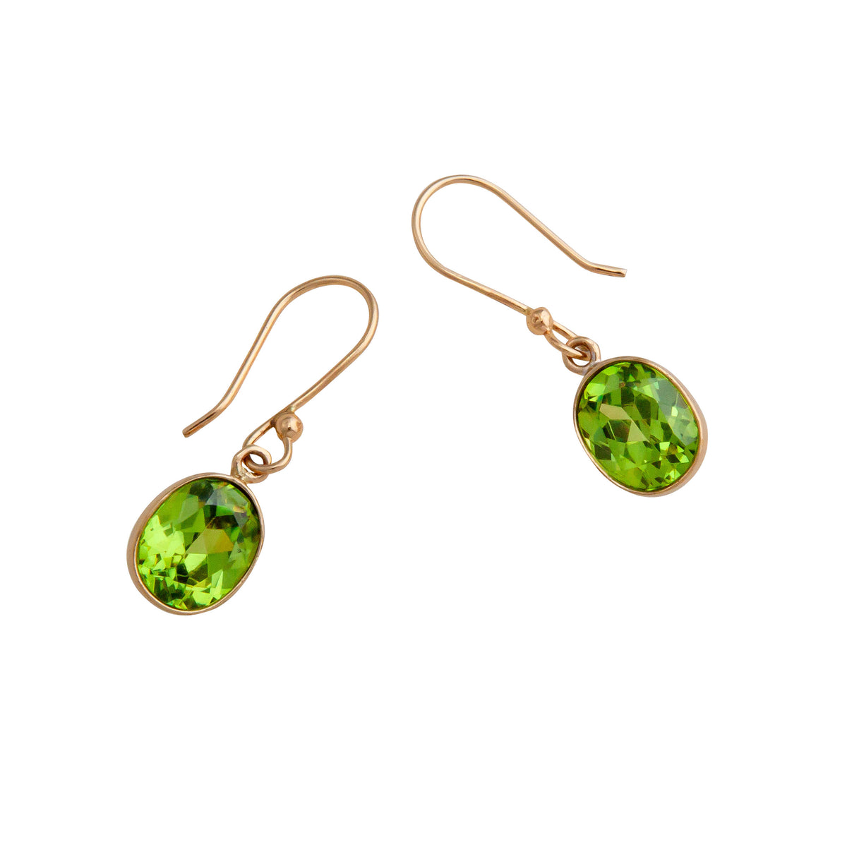 Alchemia Lab Created Peridot Oval Drop Earrings | Charles Albert Jewelry