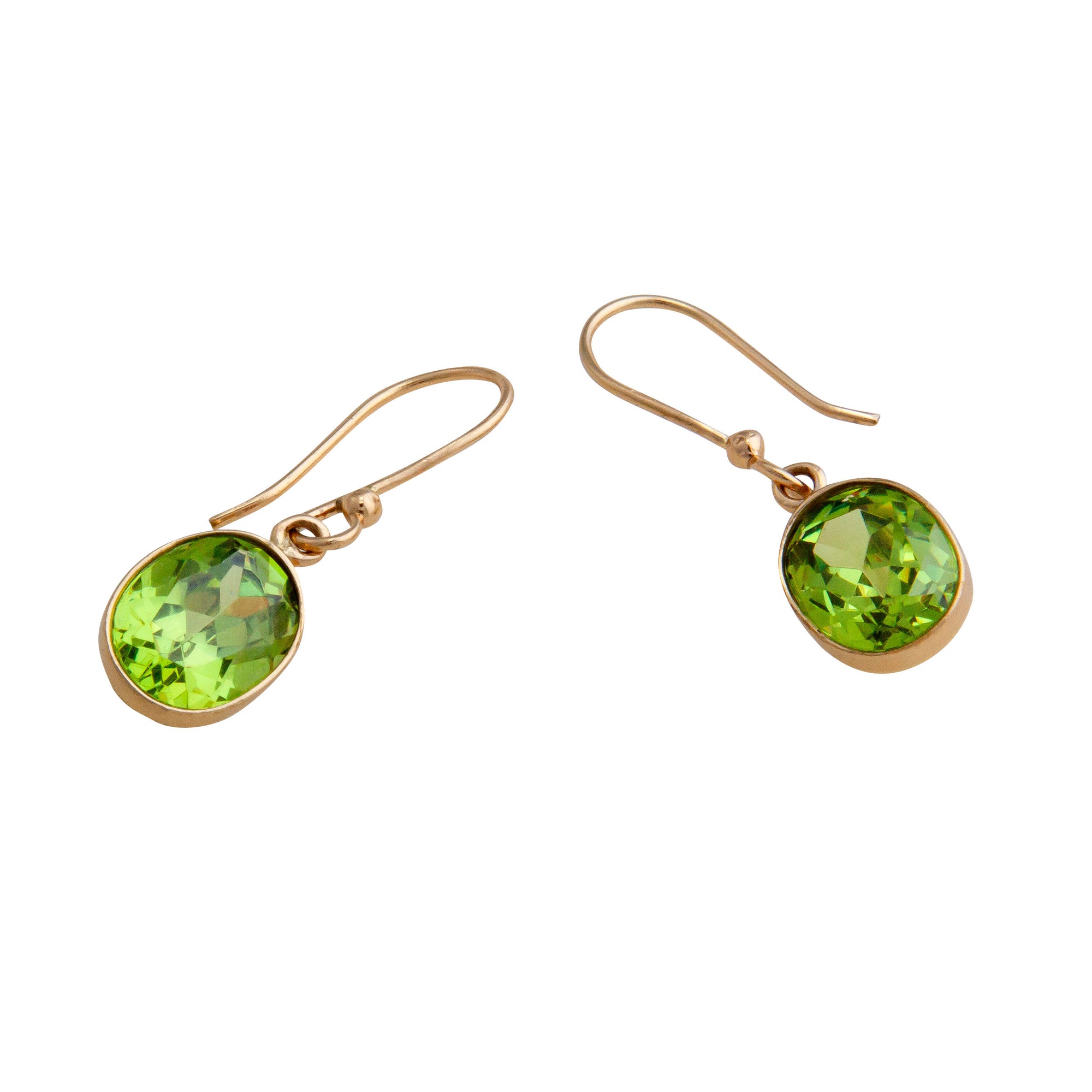 Alchemia Lab Created Peridot Oval Drop Earrings | Charles Albert Jewelry