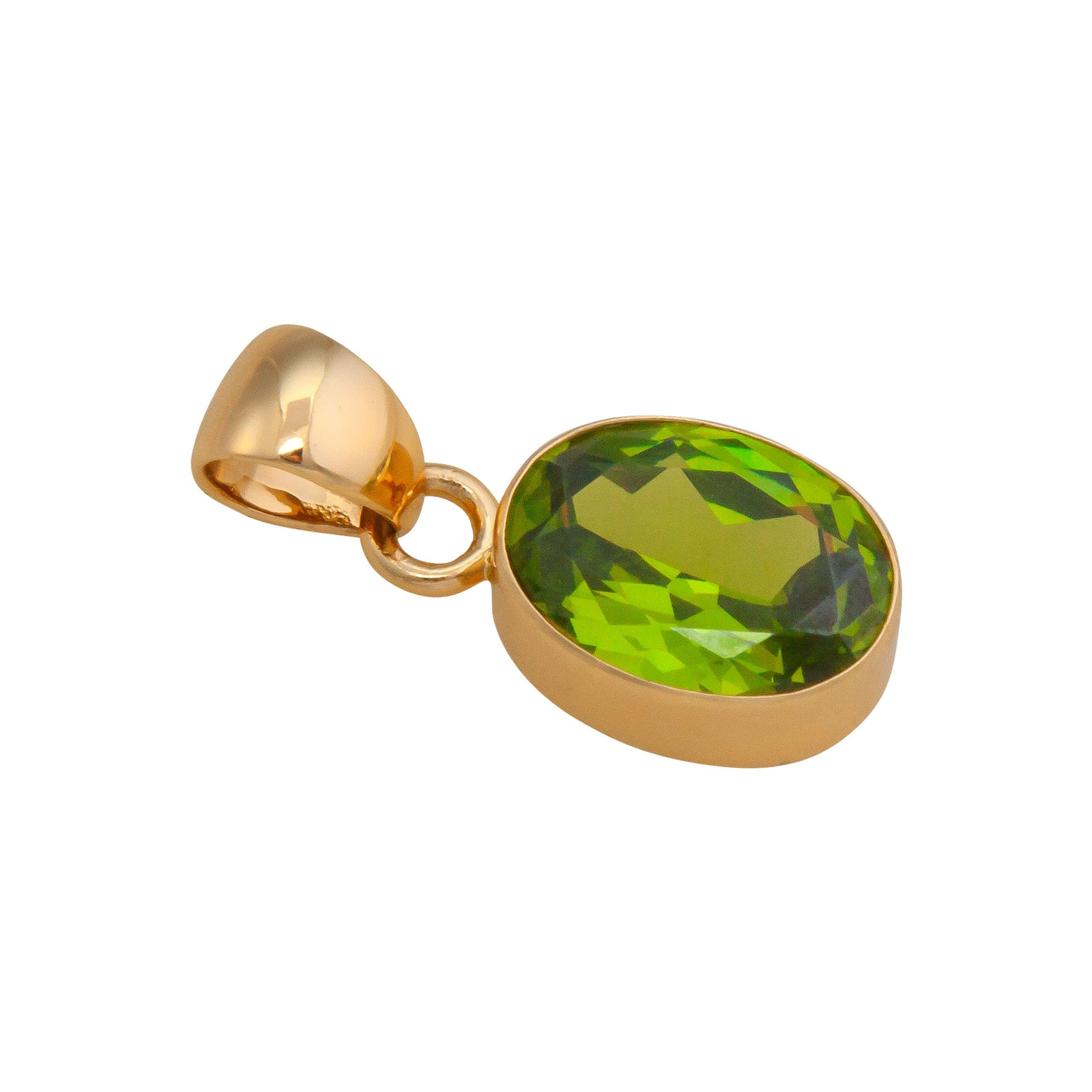 Alchemia Lab Created Peridot Oval Pendant | Charles Albert Jewelry