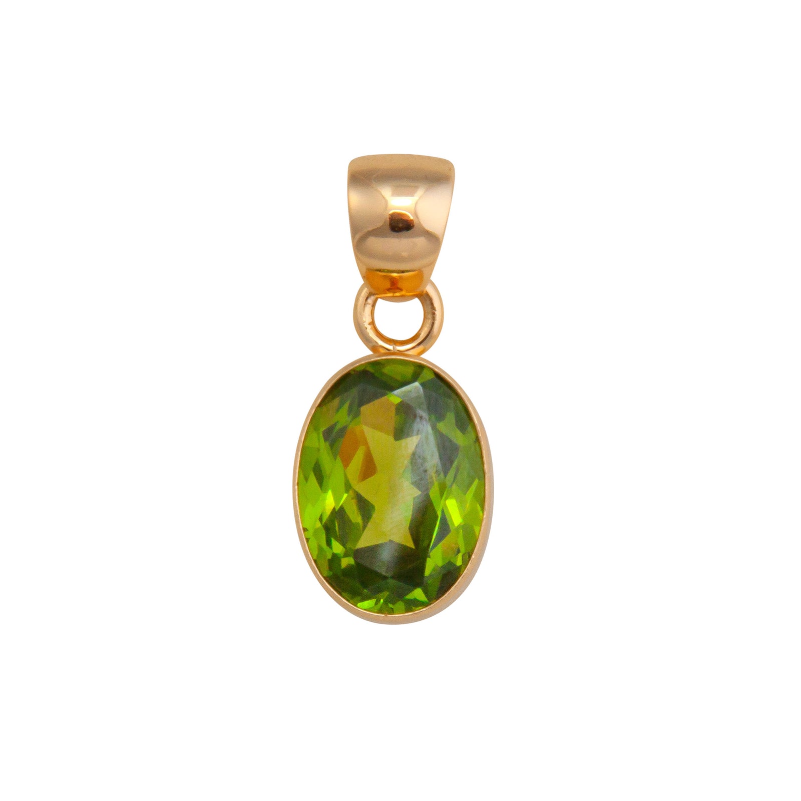 Alchemia Lab Created Peridot Oval Pendant | Charles Albert Jewelry