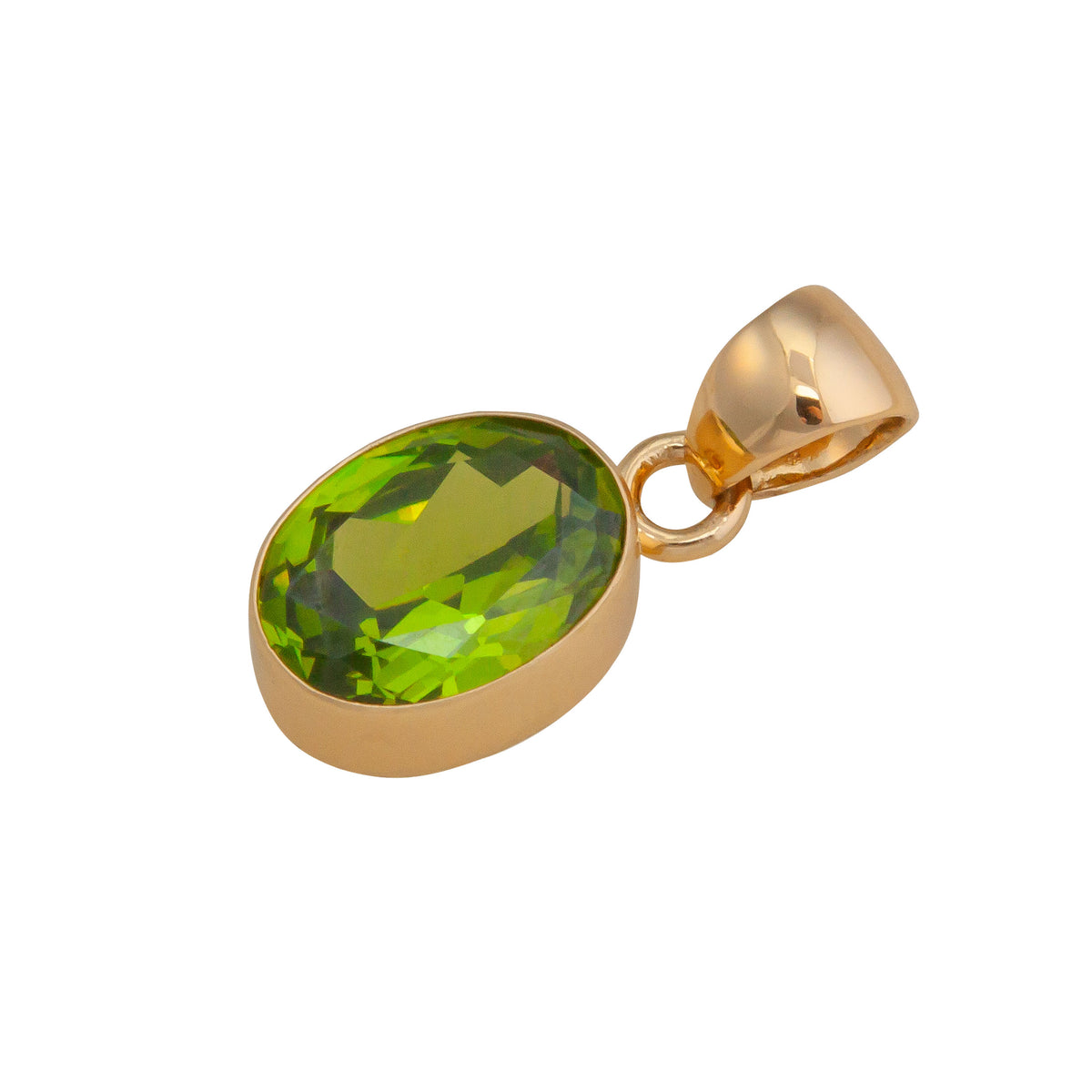 Alchemia Lab Created Peridot Oval Pendant | Charles Albert Jewelry