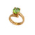 Alchemia Lab Created Peridot Oval Prong Set Adjustable Ring | Charles Albert Jewelry