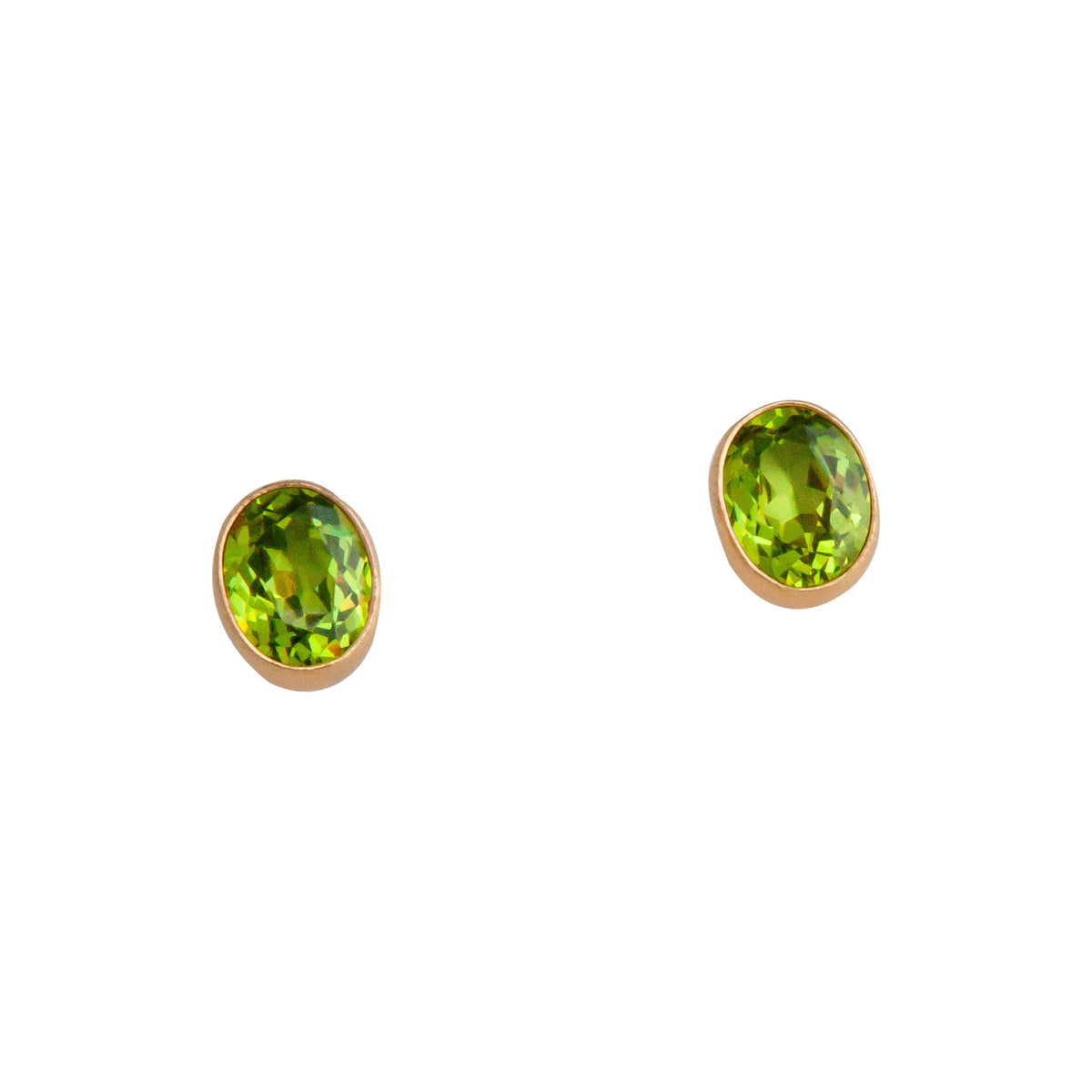 Alchemia Lab Created Peridot Post Earrings | Charles Albert Jewelry