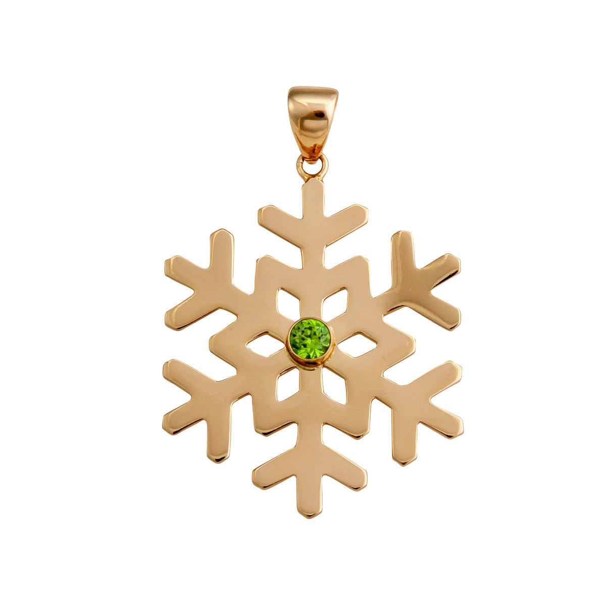 Alchemia Lab Peridot Snowflake Pendant | Charles Albert Jewelry