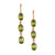 Alchemia Lab Created Peridot Triple Drop Earrings | Charles Albert Jewelry