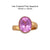 Alchemia Lab Created Pink Sapphire Adjustable Ring | Charles Albert Jewelry